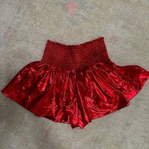 Queen of Sparkles metallic swing shorts